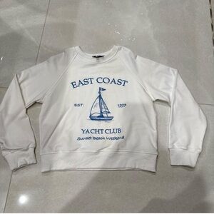 White East Coast Yacht Club Sweatshirt